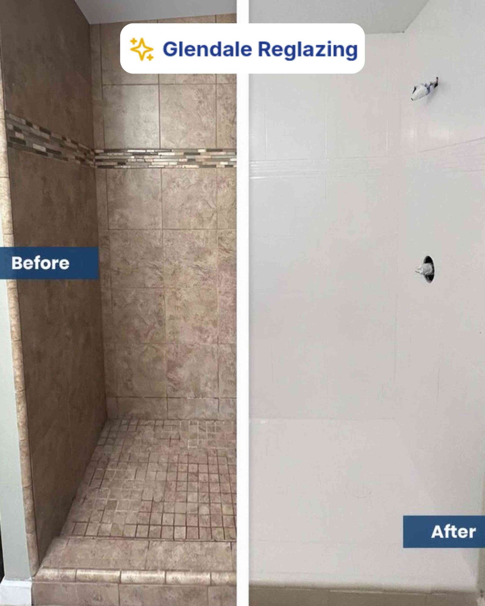 Tile Shower reglazing